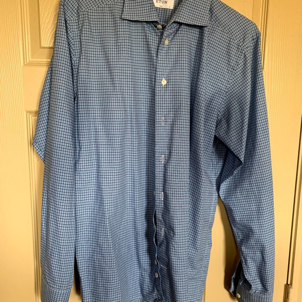 Bundle of 3 Men's Eton button down shirts 17/34 - Picture 5 of 7